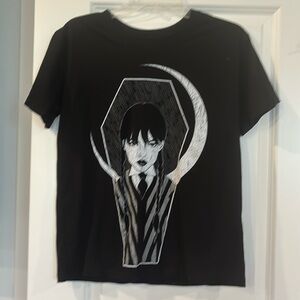 MGM Television - Wednesday Addams T-Shirt - EUC, 60% Cotton 40% Polyester